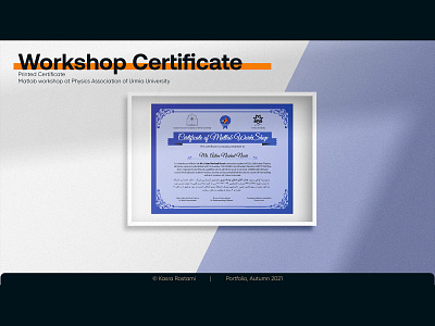 Workshop Certification certificate design graphic design letter poster