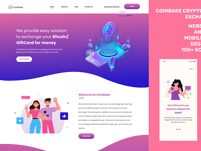 coinbase by Olalekan Aminu on Dribbble