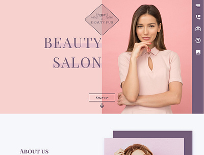 Beauty Pab revamped design for nail salon branding design figma landing page design landingpage logo protfolio web ui