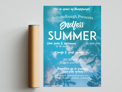 Aemstelburgh Endless Summer design party poster