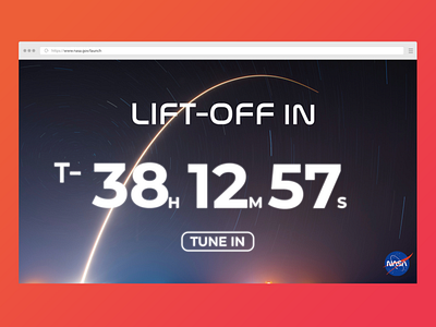 NASA Launch Countdown - Daily UI 014