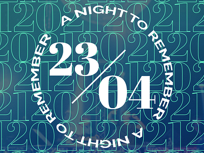 Iconic 2021 - Night to Remember 3 circle date design emblem event iconic party party event poster poster design text typography