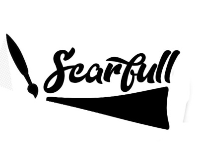 scarfull disign logo, type mark