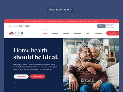 Ideal Home Health | Rebrand branding bronx cdpap clean design health healthcare home health ideal logo minimal modern ny nyc print ui ux web design