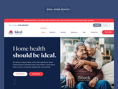 Ideal Home Health | Rebrand branding bronx cdpap clean design health healthcare home health ideal logo minimal modern ny nyc print ui ux web design