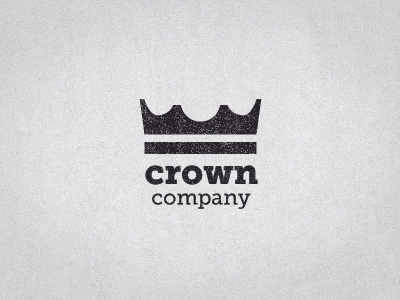 Crown Logo brand company crown design logo stressed texture
