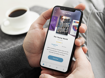 Book App UI by James Fletcher on Dribbble