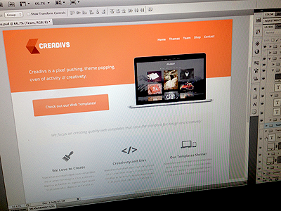 Home Page clean computer cool creadivs design minimal mockup new orange photoshop pic shot smorrs themes web