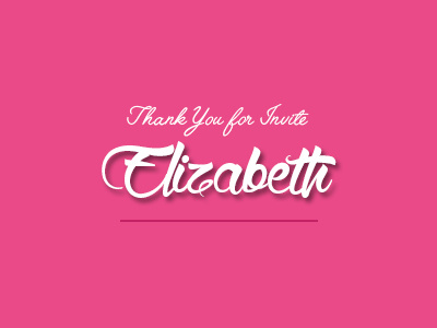 Thank You Elizabeth gratitude thanks