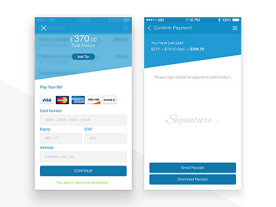 Gotab Payment Screen