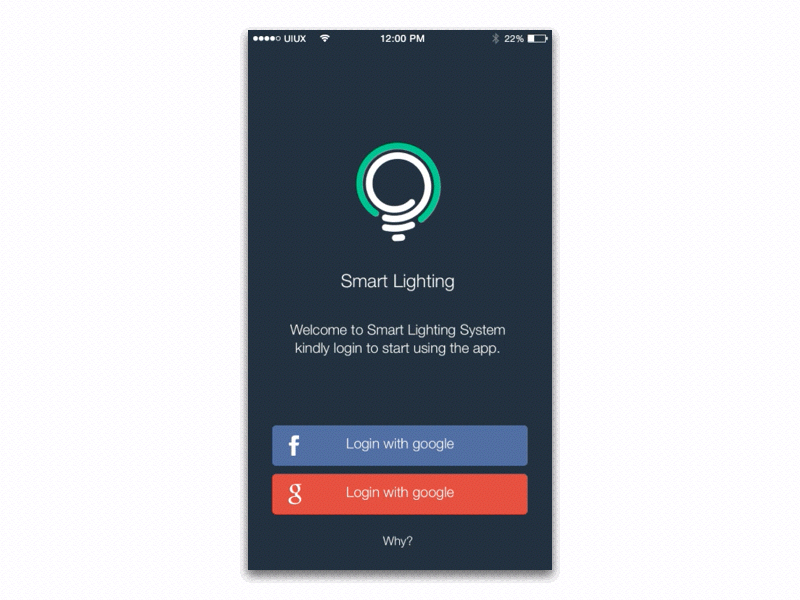 Smart Light App Concept