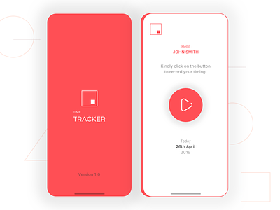 Time Tracker App android app design ios app iphone application mobile app ui ui design