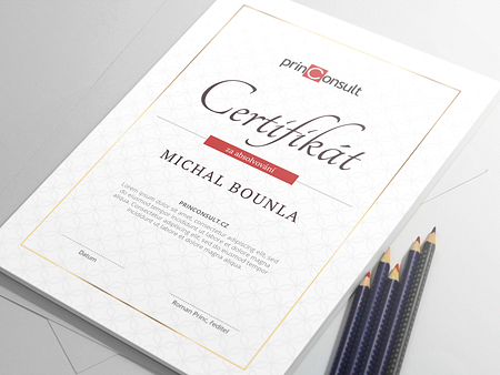 Certificate of completion by Michal Bounla on Dribbble