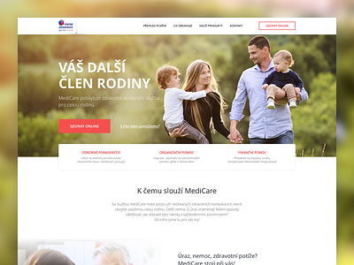 Medicare landing page clean design homepage landing microsite onepage page product visual webdesign