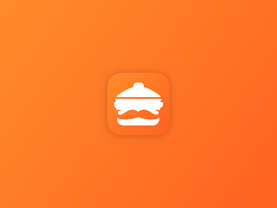 Cookbook icon WIP app application cookbook icon ios iphone logo mobile orange recipes store