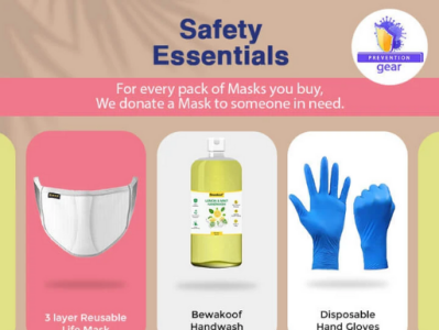 Bewakoof com essentials masks sanitizer