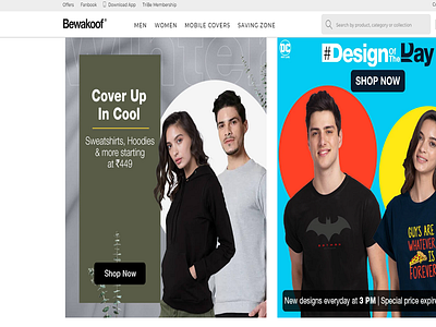 Online Shopping for Men Women Clothing Accessories at Bewakoof fashion brand masks sanitizer