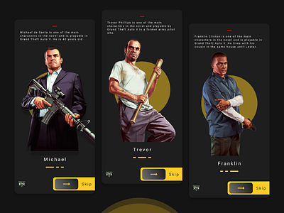 onboarding Screens Rockstar UI APP Design