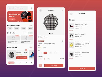 e-Commerce Mobile App UI Design