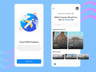 Travel - App ✈️ 3d animation app design branding graphic design travel app ui ui ux