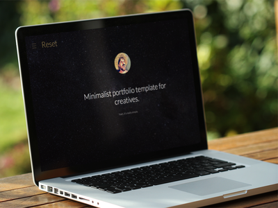 Reset - Minimalistic Portfolio Template