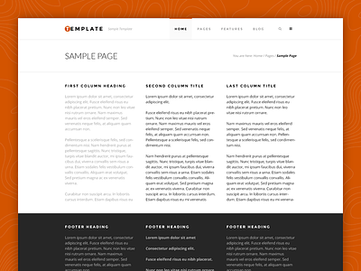 Initial sample page baseline lato mockup montserrat open sans page sample template theme typography web wordpress