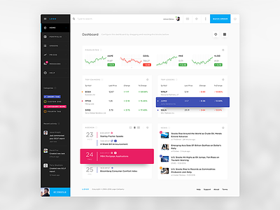 Finance App Dashboard chart dashboard data finance graph light online platform stats stock trading ui