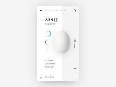 Minimalist Egg Nutrition Data