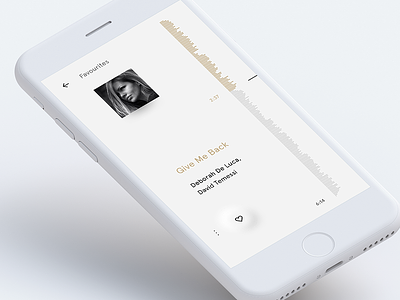 Soundcloud Replica app clear minimal minimalistic mobile music pause play player simple soundcloud track