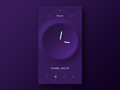 Purple Clock