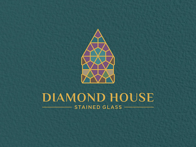 DIAMOND HOUSE STAIND GLASS