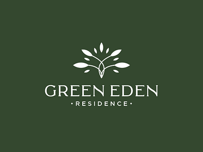 GREEN EDEN RESIDENCE 3d branding design graphic design illustration logo logo design motion graphics ui vector