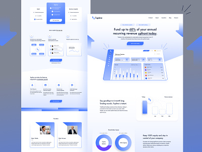 Tapline - Homepage animation bank brand identity branding business dashboard finance fund funding graphic design inverstor land mortgage motion graphics product design solace user experience user interface visual design