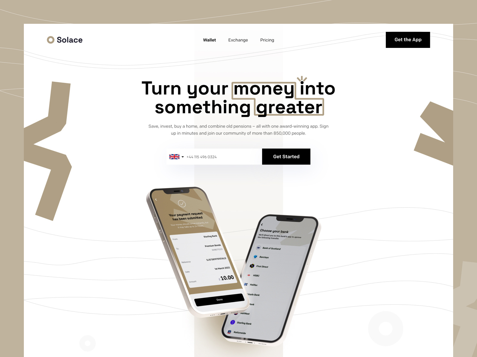 Money Transfer-Web Exploration by Solace on Dribbble