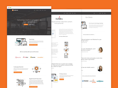 Matizmo website agency illustration marketing marketing site responsive design technology ui website website design