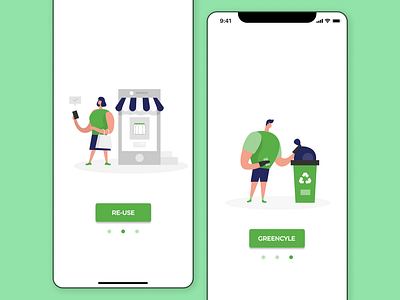 Greencycle | A mobile app designed to aid you with recycling | adobexd appdesign designguide designtips experiencedesign figma graphicdesignui inspiredesign iosdesign sketchapp uidesign uidesignpatterns uiinspiration uiuxdesign userinterface userinterfacedesign uxd uxdesign uxtools uxtrends