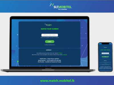 SLT Mobitel (Match Your Number) - Web & Mobile Design android app design branding graphic design ios slt mobitel ui ui ux user experience web design