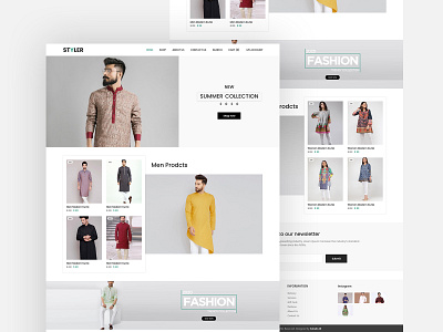 Clothes Shop Website clothe website design ecommerce ecommerce design online store ui web website design