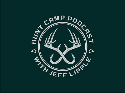 Antler Hook Hunting Fishing Logo || Sold To Hunt Camp Podcast design fishinghuntinglogo fishinglogo huntinglogo logo