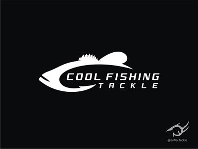Bass Fish Hook Fishing Logo Sold To Cool Fishing Tackle by Antler