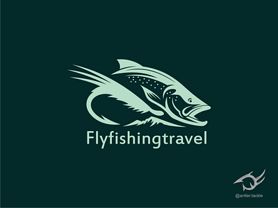 Trout Hook Flyfishing Fishing Logo Sold To Flyfishingtravel design fishinghuntinglogo fishinglogo flyfishing hook huntinglogo logo trout