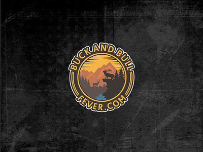 Outdoor Hunting Fishing Logo Design Sold To BUCK AND BULL FEVER