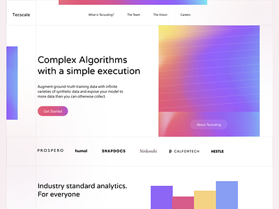 Data Analyst Agency - Hero Section Concept concept exploration fresh gradient hero section minimal product ui web design website