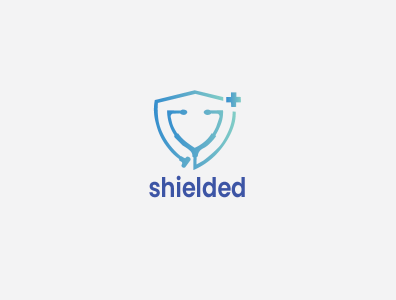 Shielded design illustration logo