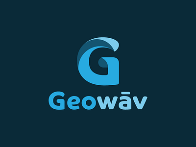 Geowāv combination mark logo