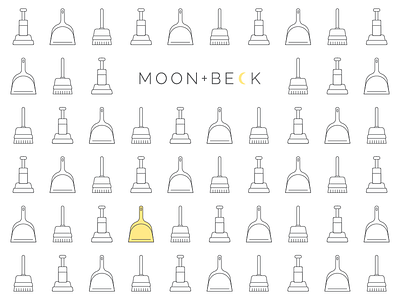 MOON+BECK Logo & Fabric Pattern Design