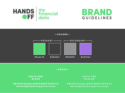 Hands Off My Financial Data Brand Guidelines