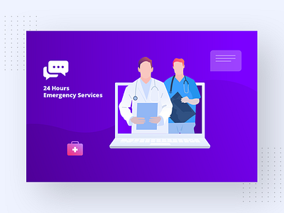 Emergency Medical Service Illustration Free Vector