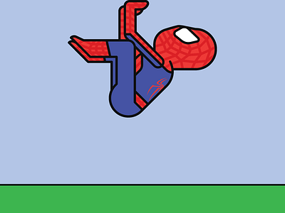 Spiderman Yoga: Crane illustration illustrator marvel comics spiderman vector yoga