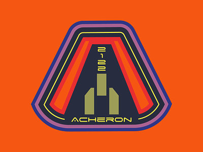 Weekly Warmup: Mission Patch for Spaceflight acheron alien dribbbleweeklywarmup illustrator nostromo patch planet space vector